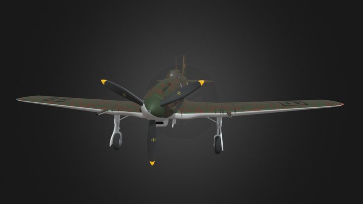 Fiat G.55 Centauro 3D Model