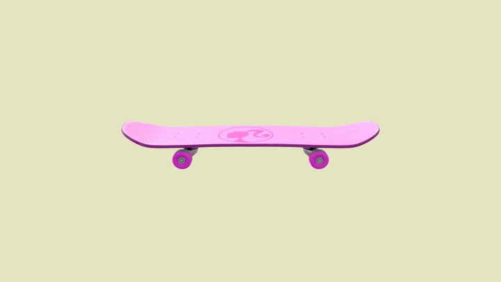 Skateboard texturing challenge 3D Model
