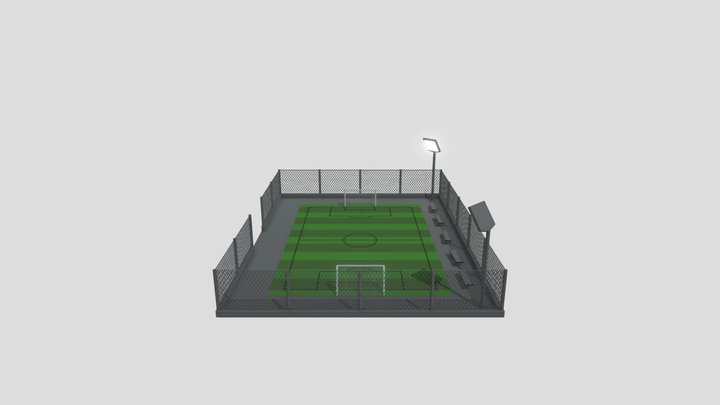 Football Court 3D Model