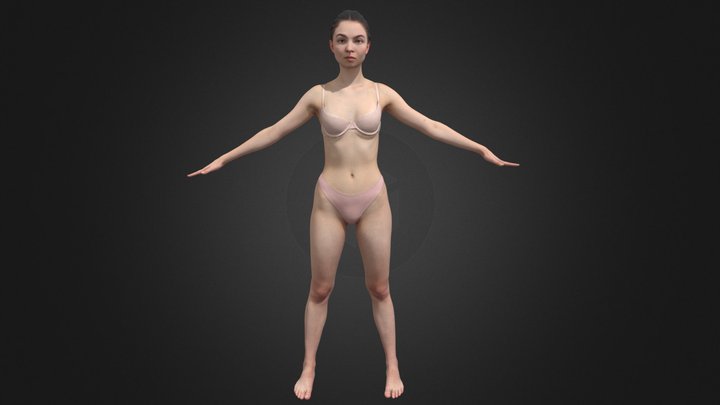 Sport Girl 3D Model
