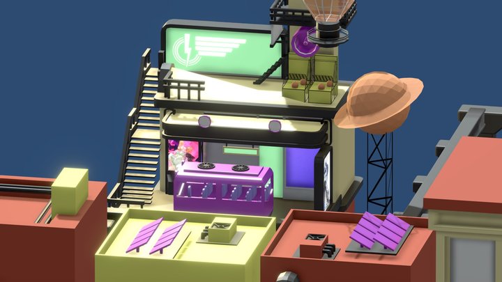 Dislyte Main Menu 3D Model