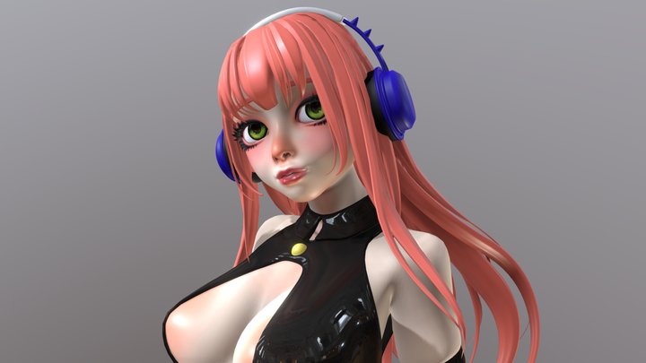 Waka chan 3D Model