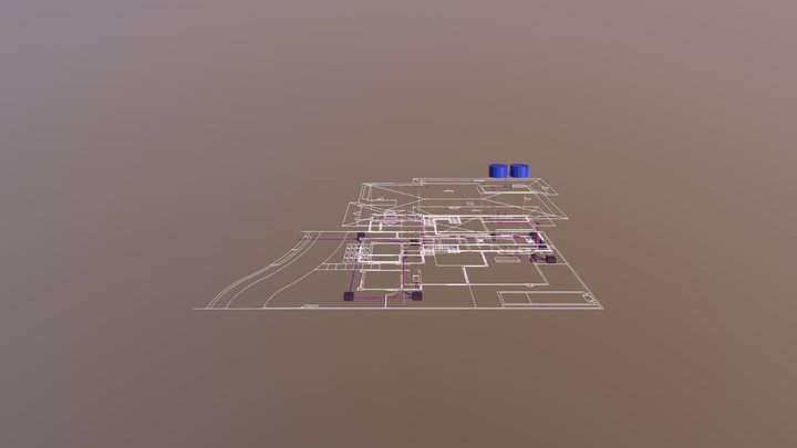 Projeto HID e SAN de uma Residencia unifamiliar 3D Model