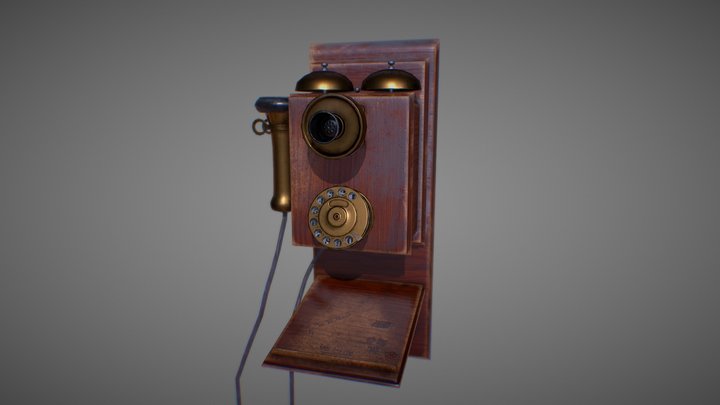 Antique telephone 3D Model