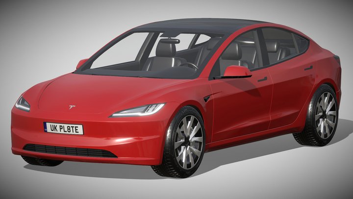 Tesla Model 3 2024 3D Model