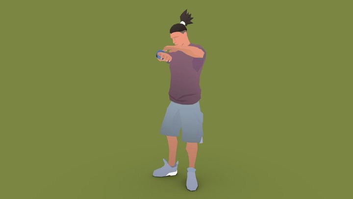 [Low Poly] Fitz Character 3D Model