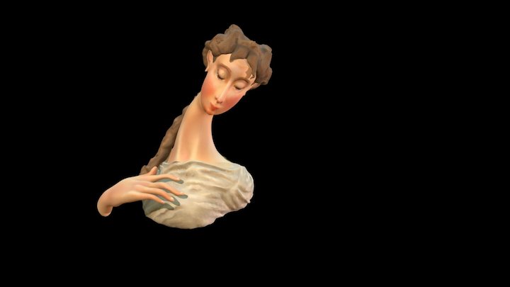 La Madonne au long cou 3D Model