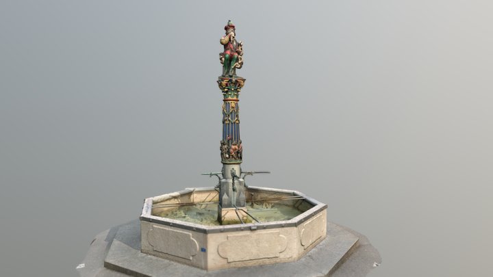 Kindlifresserbrunnen (fountain) in Bern 3D Model