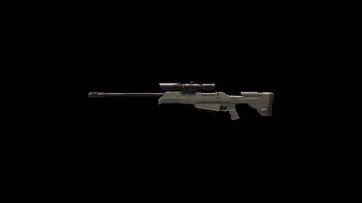 Sniper Gun 3D Model