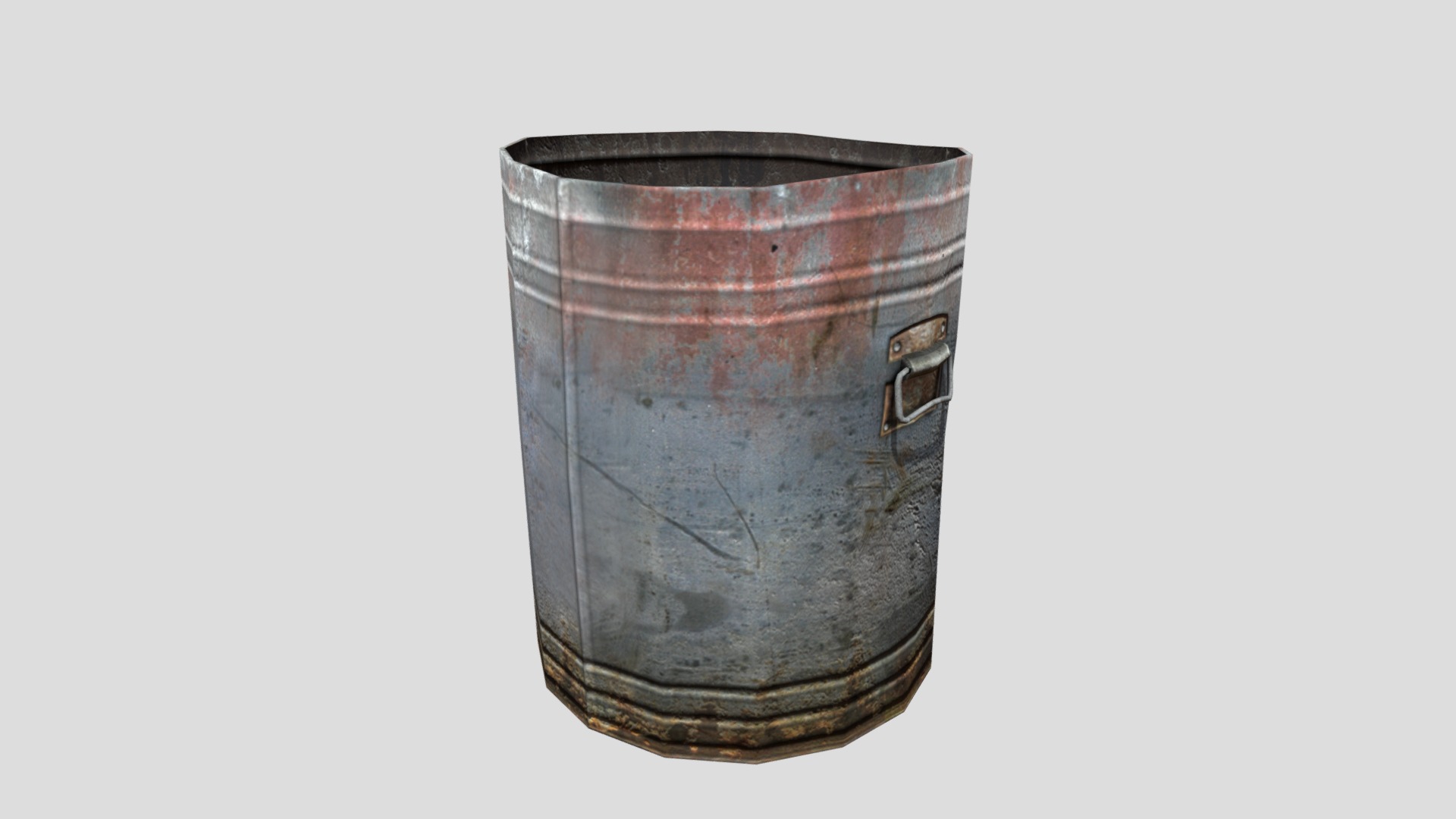 3D model Trashcan_08 - This is a 3D model of the Trashcan_08. The 3D model is about a glass jar with a handle.