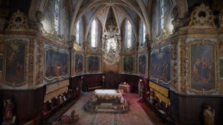 Eglise de Fanjeaux - 11 - Aude 3D Model