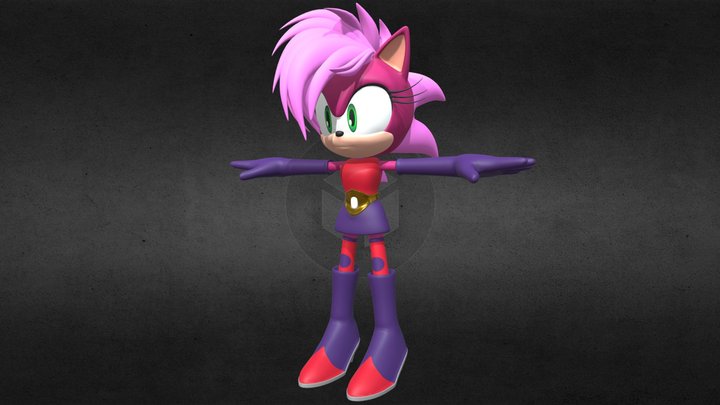 Sonia the Hedgehog 3D Model