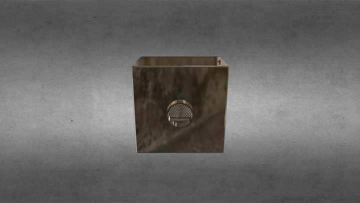 09-187-D донный слив 2'' ВР 250х250 3D Model
