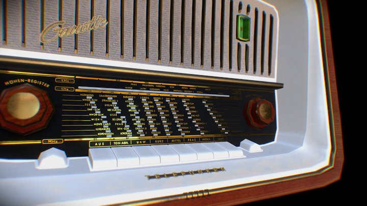 Gavotte Radio 3D Model