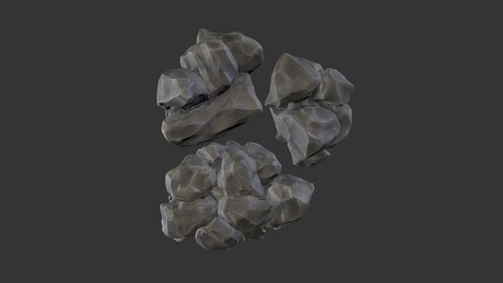 Environment Rocks 3D Model