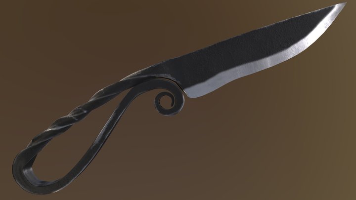 Blacksmith's knife 3D Model