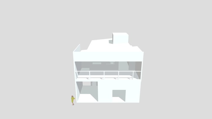 Francisco com telhado 3D Model