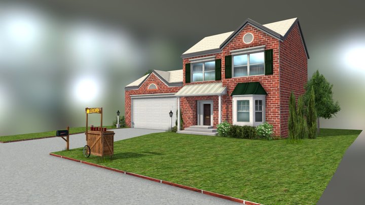 American House v2 3D Model