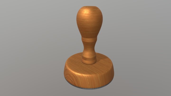 Wood Stamp 2 3D Model