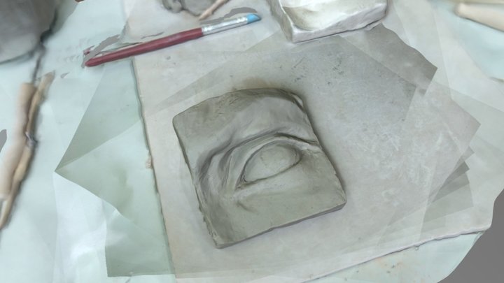 Clay Eye 3D Model