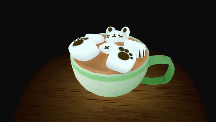 3December Coffe Bear 3D Model