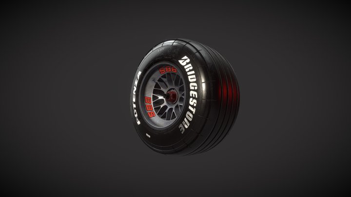 F1 - 2000 - Wheel 3D Model