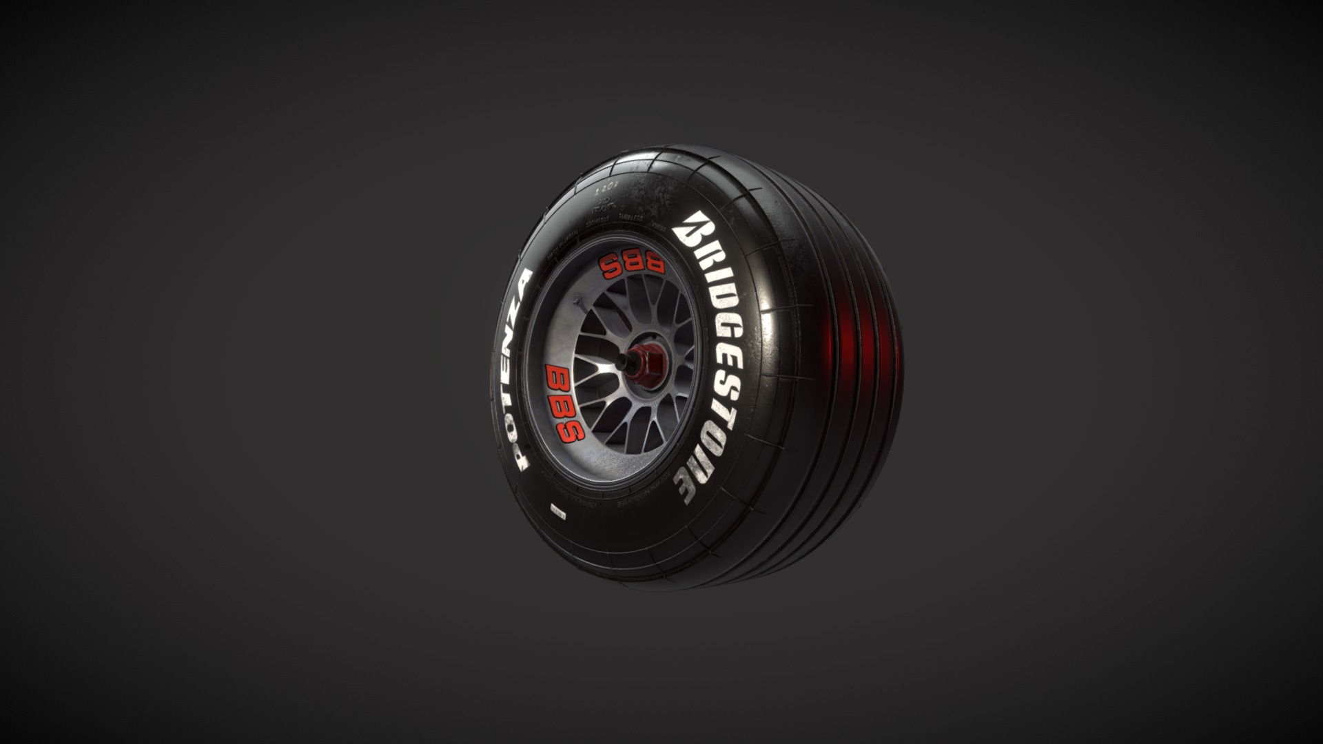 3D model F1 – 2000 – Wheel - This is a 3D model of the F1 - 2000 - Wheel. The 3D model is about a close up of a watch.