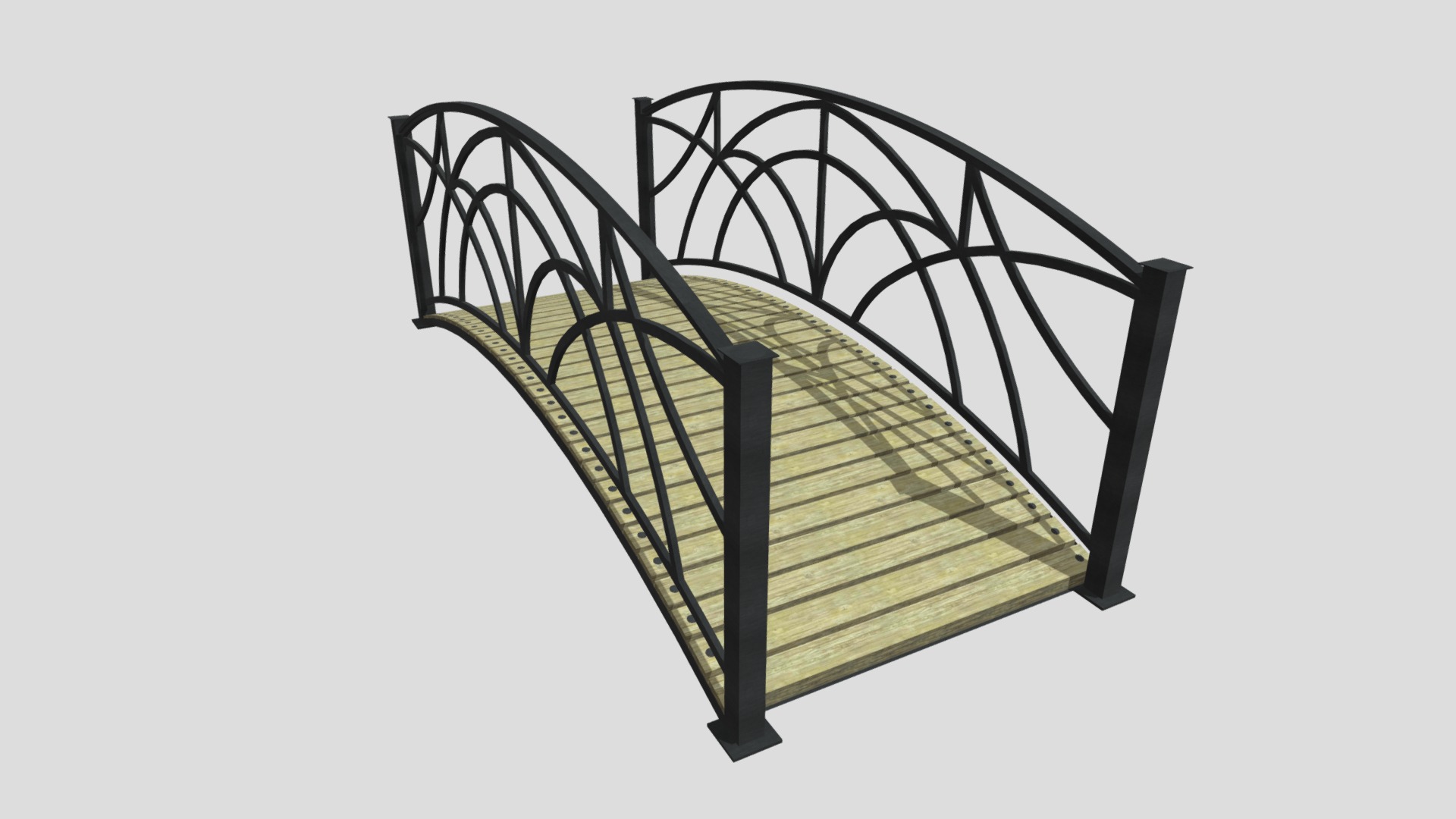 3D model Bridge - This is a 3D model of the Bridge. The 3D model is about a basketball hoop with a net.