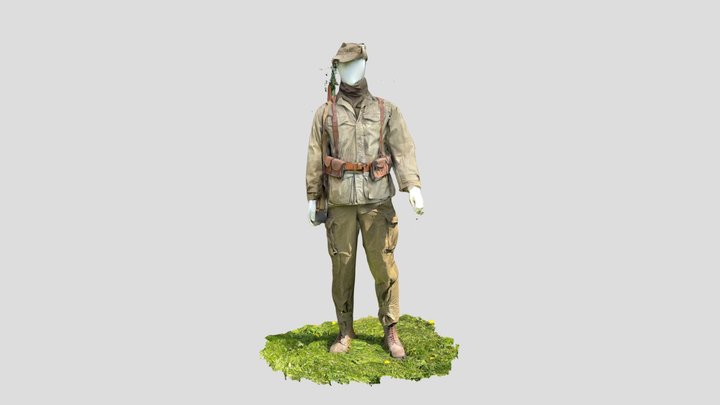 Soldat français - Guerre d'Algérie 3D Model