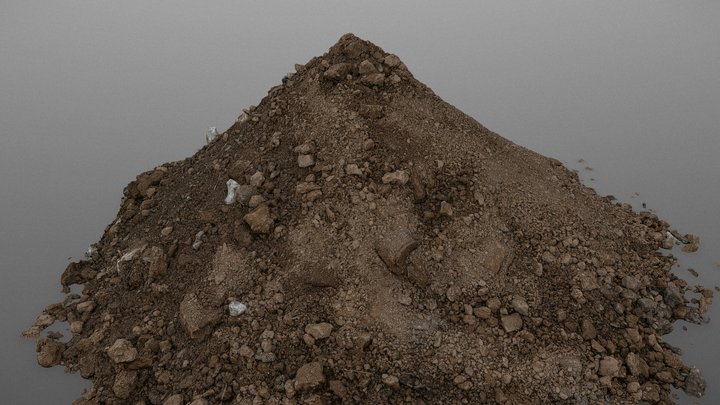 Fluffy soil dirt pile 3D Model