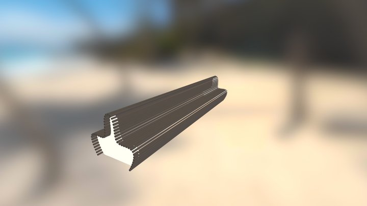 Holzbank 3D Model
