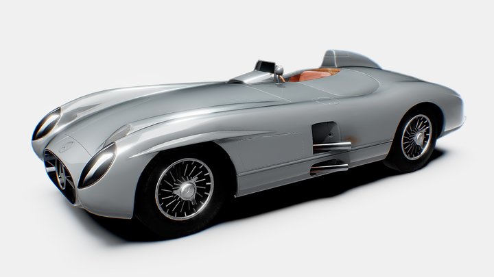 Mercedes-benz-300-slr 3D Model