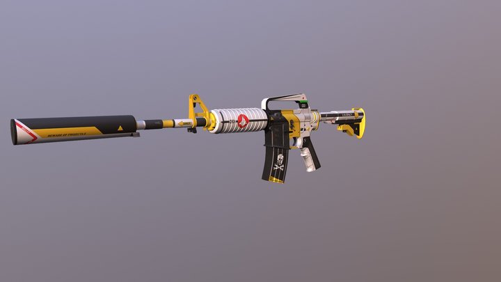 M4a1-s  Macro 3D Model