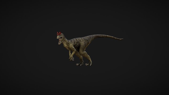 Test Dilophosaurus 3D Model
