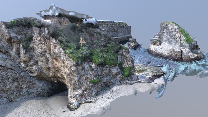 Shark Fin Cove 3D Model
