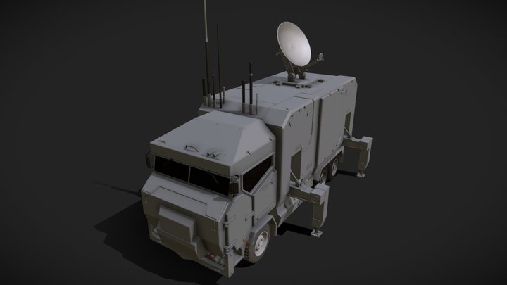 14式移動現場指揮通信車 3D Model