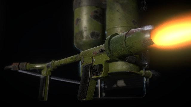 Lanzallamas M2 3D Model