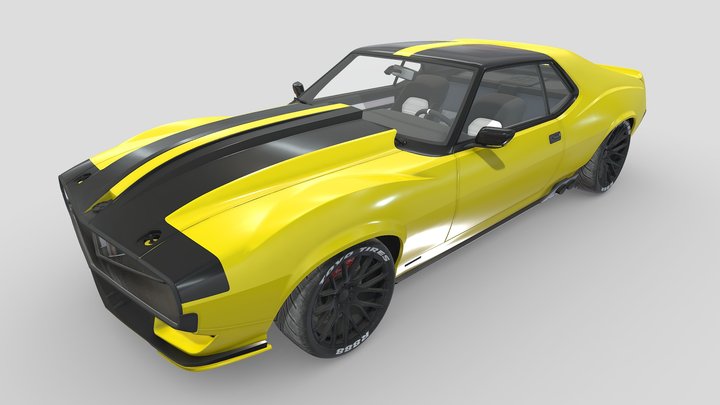 amc ringbrothers javelin defiant 1972 3D Model