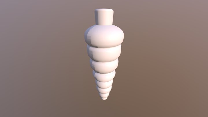 Shell Potion Bottle 3D Model