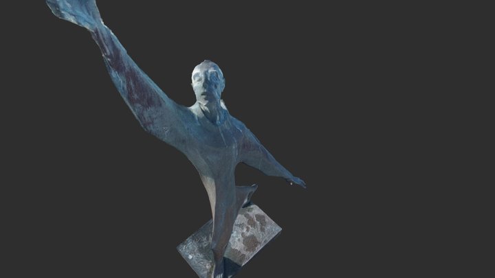 Statua di San Francesco d'Assisi. Cagliari 3D Model