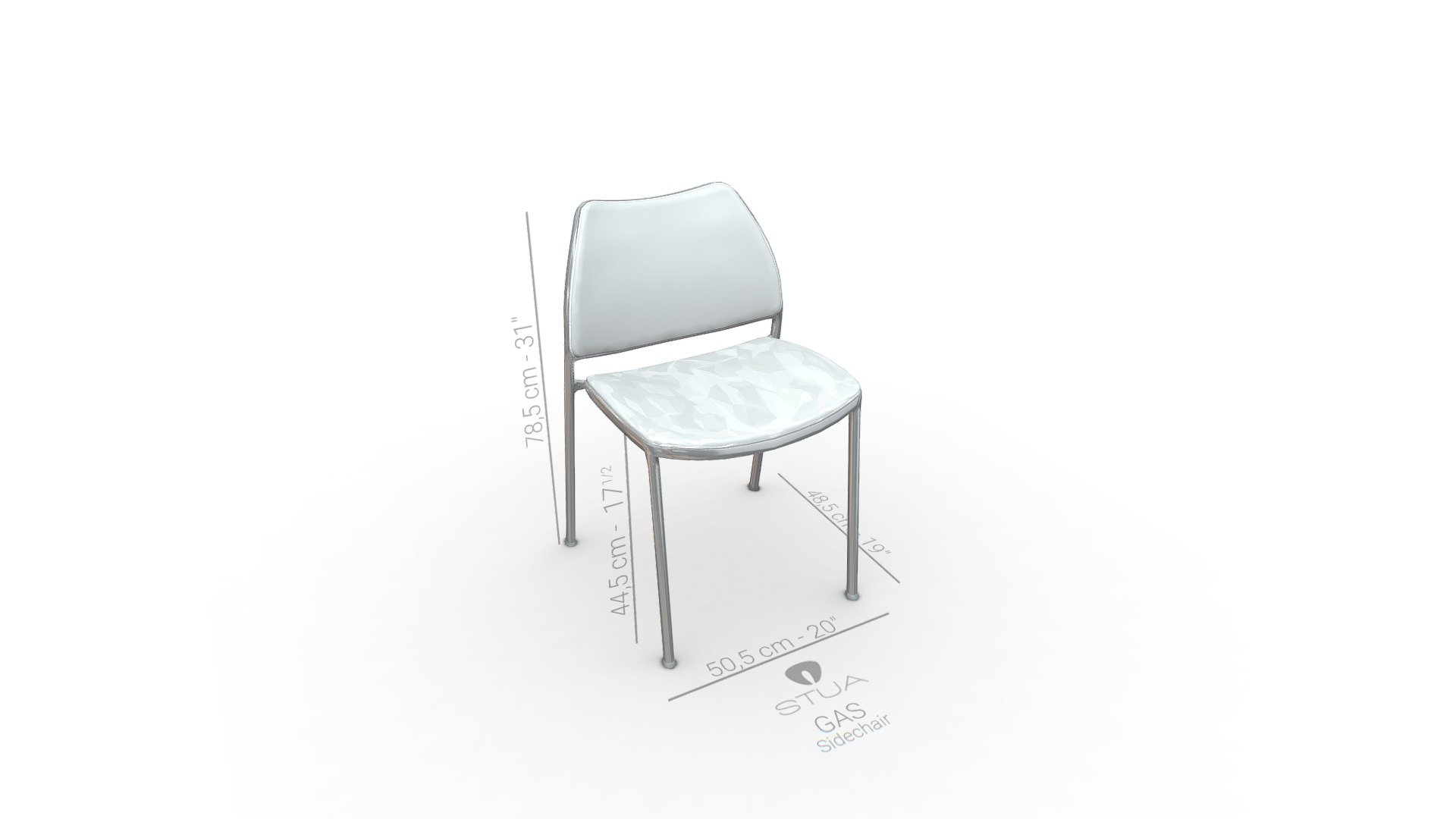 Stua Gas (Sidechair) Cotas