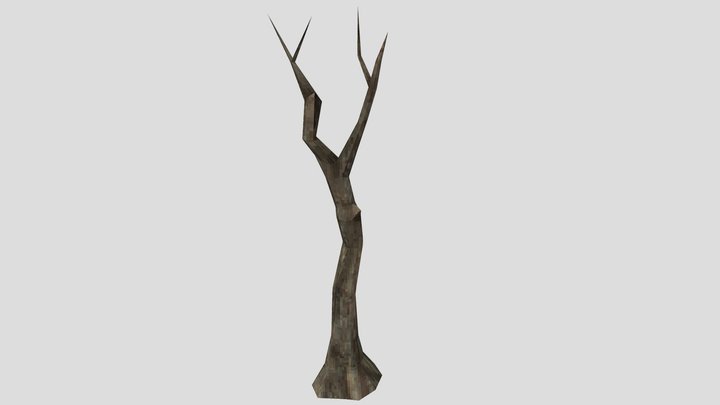Dead Tree - PS1 Low Poly – Free 3D Model STL
