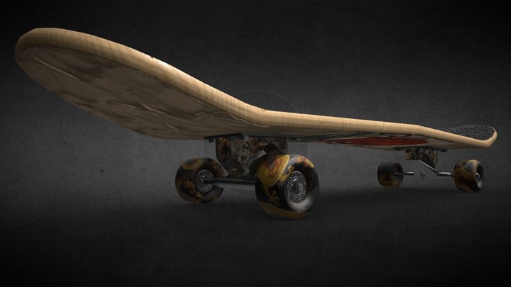 🛹 Wave Rider - Ukiyo-e Edition 3D Model