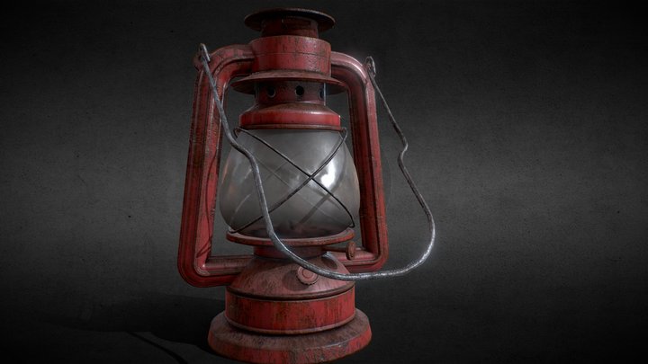 Rusty Old Oil Lantern – Modello 3D gratuito STL