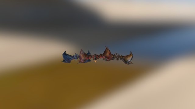 Proto_drakes(yellow,blue,red) 3D Model