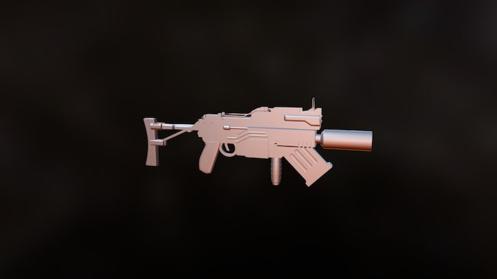 Sub-Machine Gun 3D Model