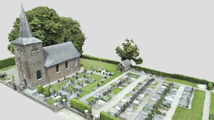 Nederlands Hervormde kerk in Lathum 3D Model