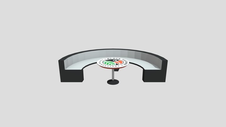 Table And lounge 3D Model