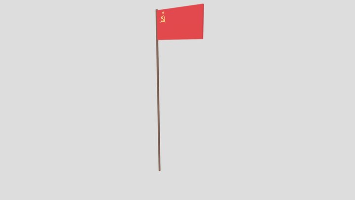 Soviet Flag 3D Model
