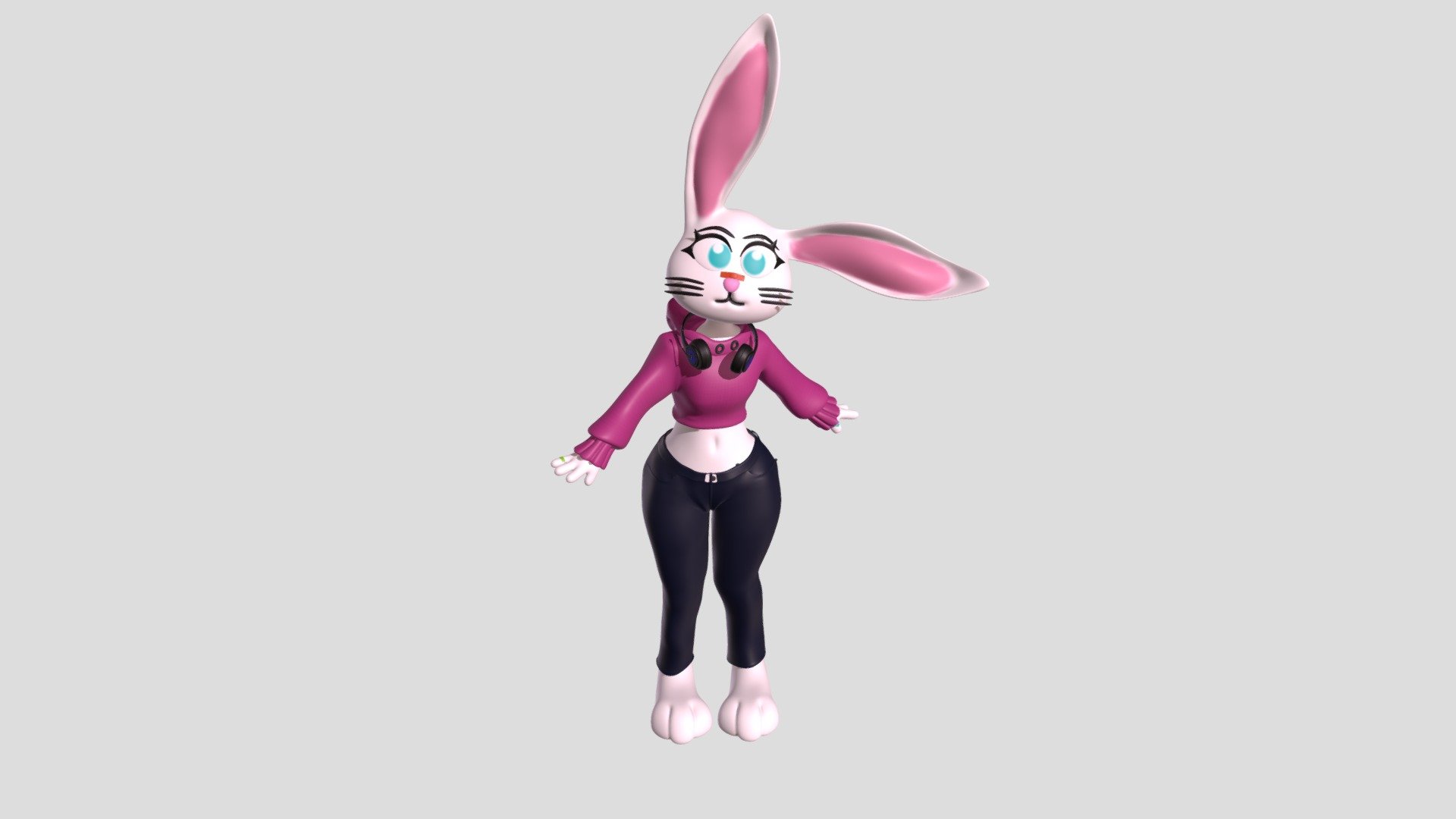 humanoid rabbit (furry) - Download Free 3D model by Dalopera3D [de2bd26